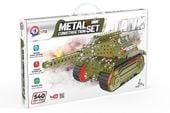 Klocki Konstrukcyjne Metalowe Czołg 540 El. Technok Dla Dzieci 9307