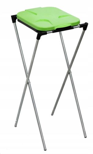 stojak do segregacji odpadów (1-stanowiskowy) zielony - drewmet na Arena.pl