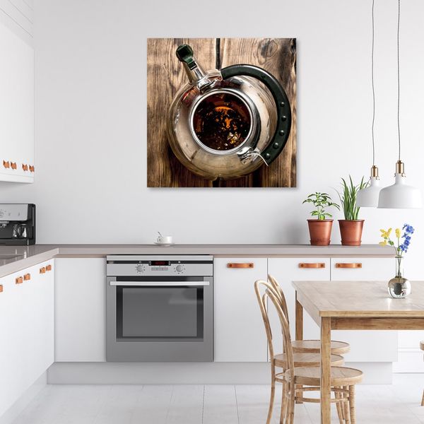 Emaga Obraz na płótnie, Czajnik do herbaty - 40x40 zdjęcie 2