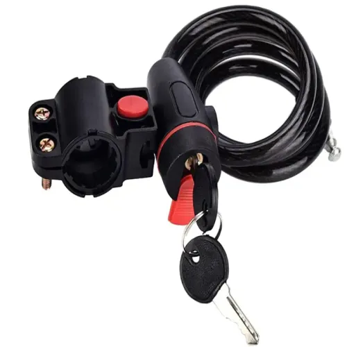Zapięcie rowerowe blokada do roweru na kluczyk mocna linka kłódka na Arena.pl