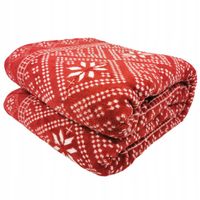 PRZYTULNY KOC ŚWIĄTECZNY PLED NARZUTA CIEPŁY NA PREZENT NOVEL 150x200 wz06