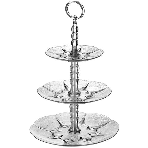PATERA NA CIASTO OWOCE PIRAMIDA 3 POZIOMY ETAŻERKA zdjęcie 2