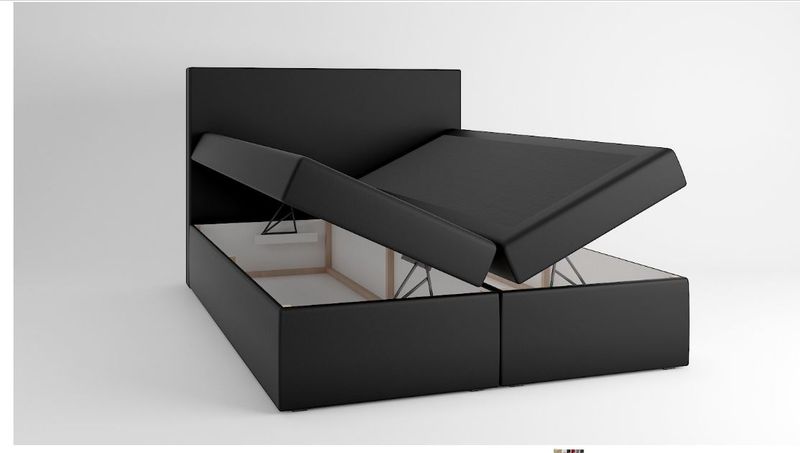 ŁÓŻKO 120x200 KONTYNENTALNE Z MATERACEM DWA POJEMNIKI DOSTAWA GRATIS zdjęcie 3