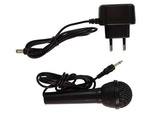 Keyboard z Mikrofonem Instrument Muzyczny Czarny na Arena.pl