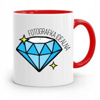 Kubek Czerwony Fotografa Fotografka Idealna Z Nadrukiem Ze Zdjęciem
