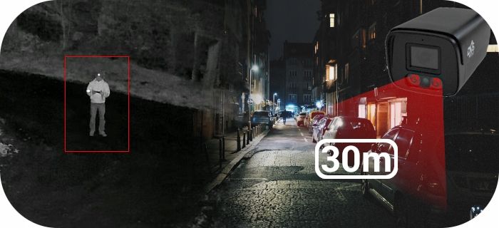 Czarna kamera zewnętrzna bezprzewodowa IP WiFi SMART NADZÓR iOS Android APP zdjęcie 16