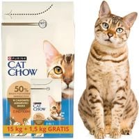 sucha karma dla kota cat chow 3w1 indyk z prebiotykiem 15 kg + 1.5kg gratis