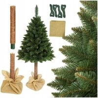 Choinka sztuczna sosna na pniu gęsta 160 cm sosna górska premium świąteczna