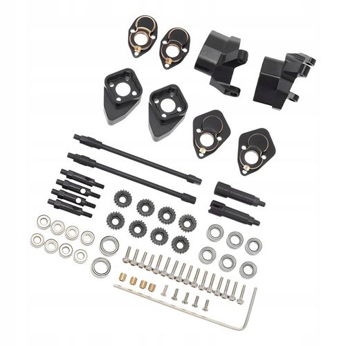 1/24 Metalowe części zamienne do przedniej i tylnej osi do Axial SCX24 C10 na Arena.pl