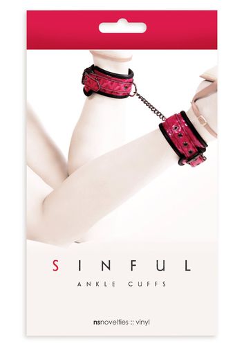 Kajdanki-Sinful Ankle Cuffs Pink na Arena.pl