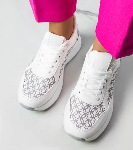 Białe sneakersy z monogramem Margie 39 na Arena.pl