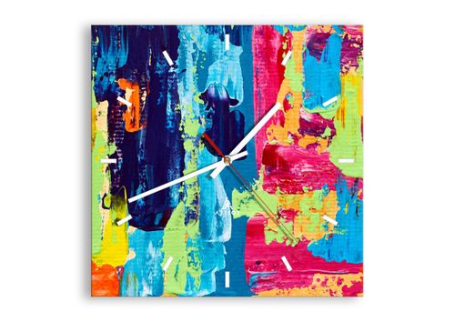 Zegar Ścienny - Abstrakcja Kolory - 30X30 Cm - C3Ac30X30-3131 na Arena.pl