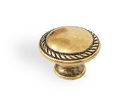 Gałka 24223Z030 Bosetti Marella Rozstaw w mm - 0 - (1 wkręt), Kolor pokrycia - Stare złoto