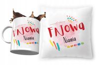 Zestaw Dla Niani Poduszka + Kubek Na Prezent Z Nadrukiem Ze Zdjęciem