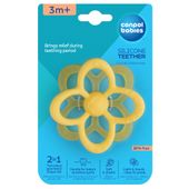 CANPOL SENSORYCZNY GRYZAK SILIKONOWY NA ZĄBKOWANIE 2w1 KWIATEK