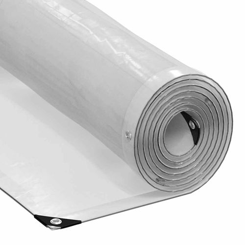 Przezroczysta plandeka z oczkami 2x8 m Polietylen na Arena.pl