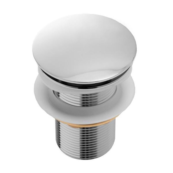 Zestaw wysoka bateria umywalkowa stojąca i korek klik-klak chrom - Yoka zdjęcie 5