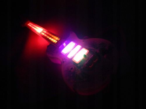 GITARA na baterie ELEKTRYCZNA dla dzieci EFEKT melodie STRUNY na Arena.pl