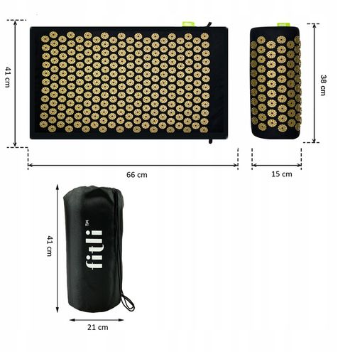 MATA ZDROWOTNA DO AKUPRESURY Z KOLCAMI + PODUSZKA na Arena.pl