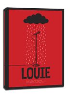 Louie, mikrofon - obraz na płótnie 50x70 cm