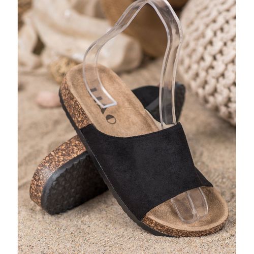 Czarne Klapki Na Platformie r.38 na Arena.pl