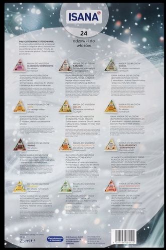 ISANA Kalendarz adwentowy z odżywkami do włosów, 24 elementy na Arena.pl
