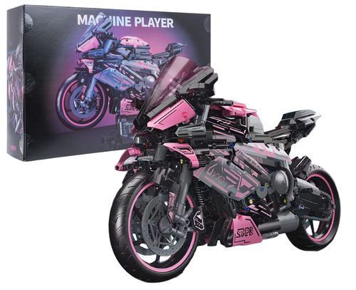 Zestaw Klocków Motocykl Ścigacz Różowy 2066El. na Arena.pl
