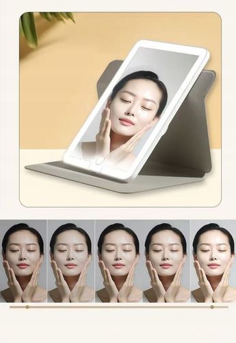 LUSTERKO KOSMETYCZNE LED SKŁADANE OBROTOWE SLIM JAK TABLET BIAŁE PODRÓŻNE na Arena.pl