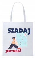 Dzień Nauczyciela Prezent Torba Eco Biała Shopper Z Nadrukiem Ze Zdjęciem