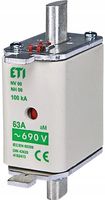 2 x 2 x ETI WKŁADKA TOPIKOWA BEZPIECZNIKOWA NH000 aM 100A 500V 004181414