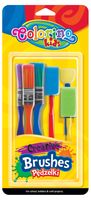 PĘDZELKI KREATYWNE 6 SZT COLORINO