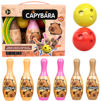 KRĘGLE Z KAPIBARĄ 15,5CM KULA BOWLING DLA DZIECI