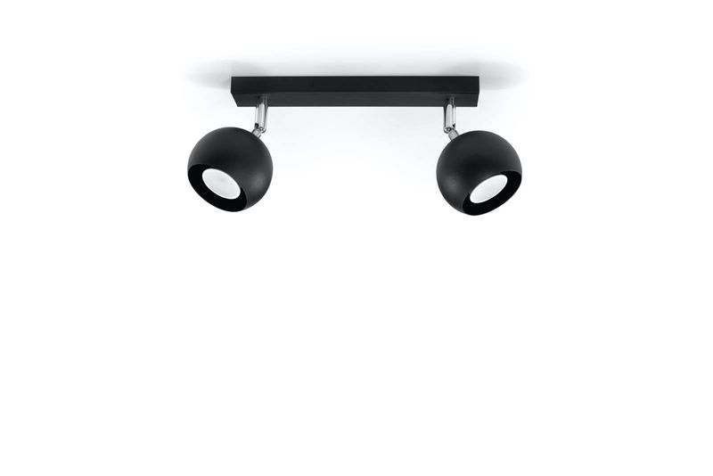 Spot LAMPA sufitowa SL.0444 regulowana OPRAWA listwa kule balls czarne zdjęcie 3
