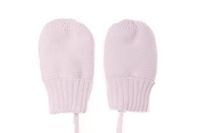 Pupill łapki dzianinowe rękawiczki niemowlęce dla dzieci jasny róż