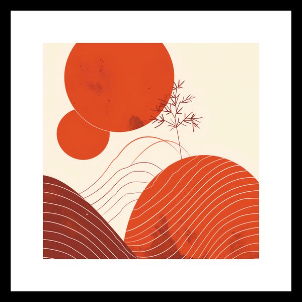 Plakat 20x20cm Ciepło Czerwieni zdjęcie 3