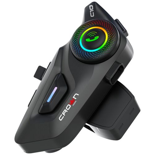 interkom motocyklowy crown c10 bluetooth 5.3 czarny na Arena.pl