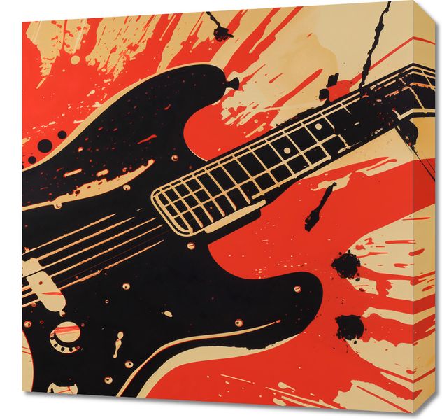 Obraz 50x50cm Gitara Elektryczna zdjęcie 1
