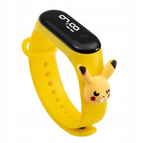 zegarek elektroniczny POKEMONY dziecięcy dla dzieci PIKACHU smartwatch LED na Arena.pl