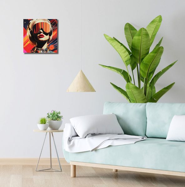 Obraz 30x30cm Retrofuturystyczna Muza zdjęcie 2