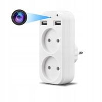 UKRYTA KAMERA SZPIEGOWSKA ROZGAŁĘŹNIK ADAPTER ŁADOWARKA FULL HD WIFI