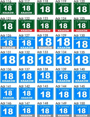 TABLICA Z NUMEREM DOMU TABLICZKA adresowa 40x30 na Arena.pl