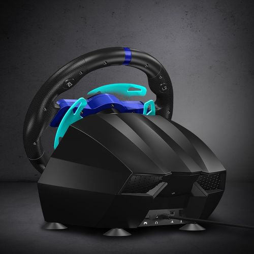 F111 FLASHFIRE Kierownica 900° PC/PS5/Switch z wibracjami 3 pedały 6 biegów na Arena.pl