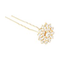 Szpilki złote z dżetami KWIAT 2szt. - śr. 21mm