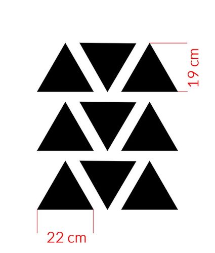 Szablon na ścianę Triangles na Arena.pl