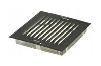 KRATKA METALOWA SKOŚNA W RAMCE Z SIATKĄ 14*14CM GRAFIT - RX 02-705GR