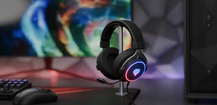 Słuchawki 7.1 GENESIS Neon 764 RGB z Mikrofonem PC/PS4/PS5/Android Czarne zdjęcie 15