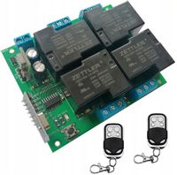 Zdalne sterowanie 4 kanały 2 piloty 6-30V 20A