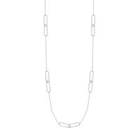 srebrny delikatny naszyjnik - nsc6256