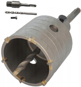 FREZ OTWORNICA KORONKA DO BETONU 65mm SDS Plus OTWORNICA DO PUSZEK PUSZKA