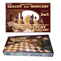 GRA Logiczna SZACHY WARCABY Magnetyczne 2w1
